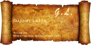 Gujzon Leila névjegykártya
